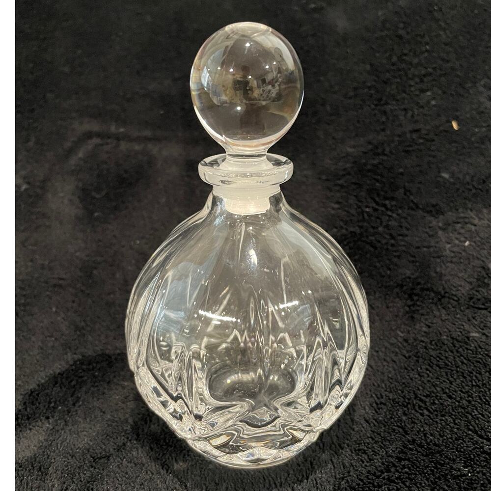 Vintage RCR Royal Crystal Rock Perfume Bottle w/Round Ball Stopper